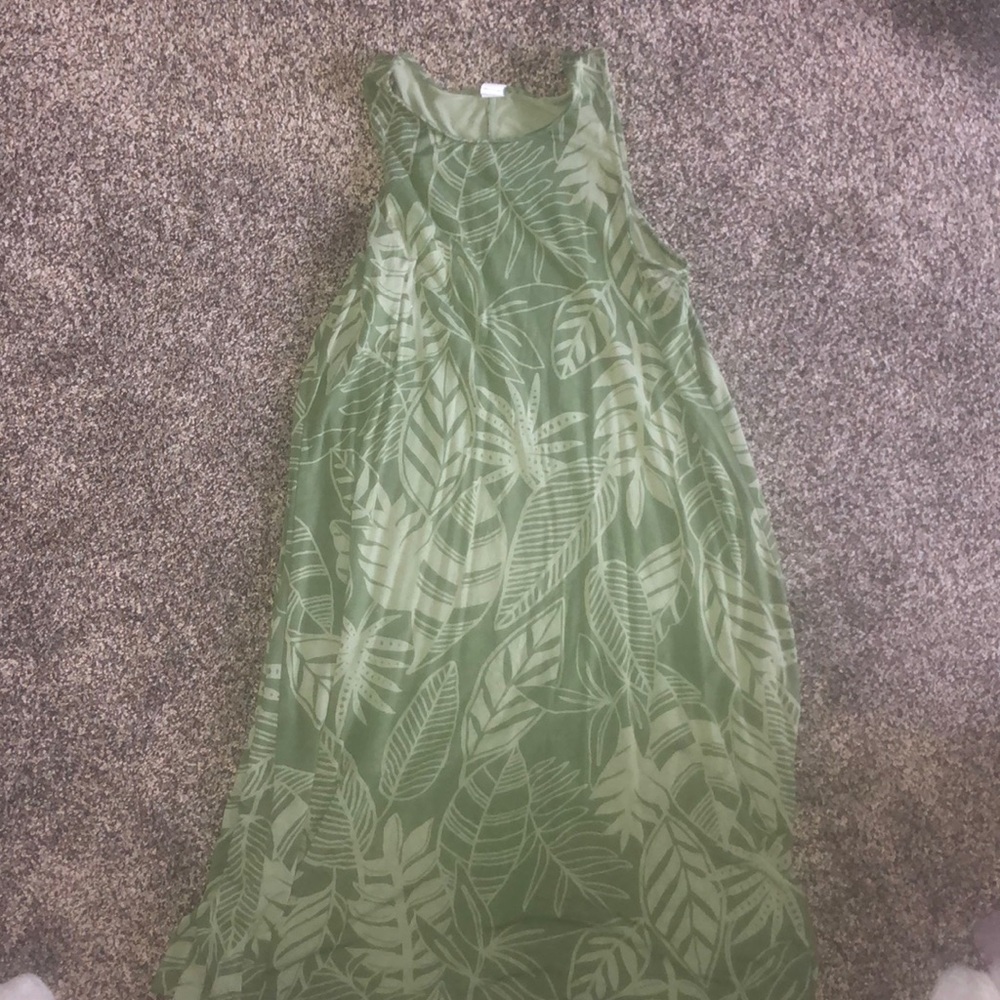 Tropical green dress